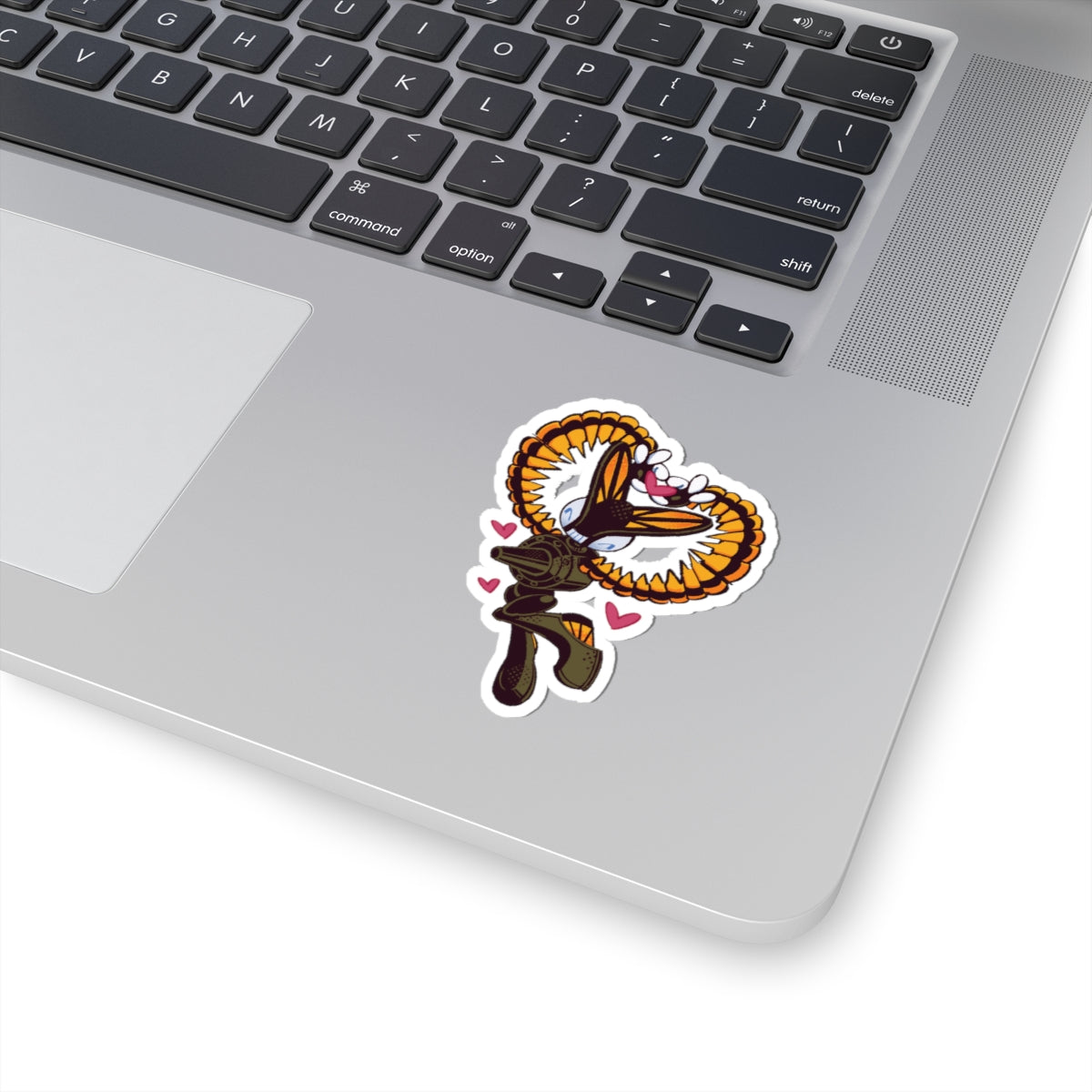 Gun Heart Sticker